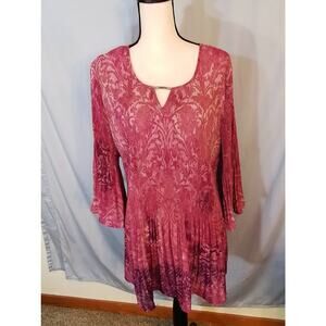 Catherines: Wine color blouse.